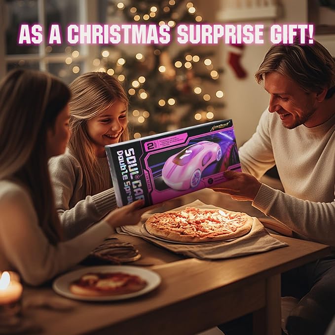 Gesture Sensing Remote Control Car, Drift RC Stunt Car with Light Spray & Sound, 2.4GHz Hobby RC Cars Toy for Kids, 360° Rotate, Birthday Gifts for Boys Girls 6-12（Pink）