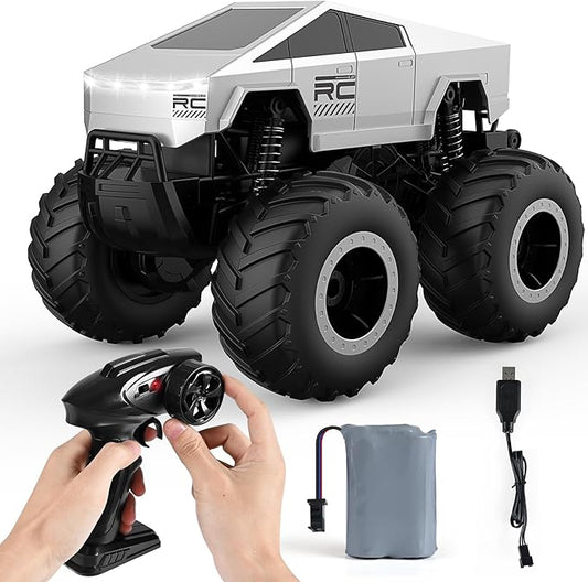 RC Car 1:16 Scale Remote Control Car, Waterproof Off-Road Toy Car with 2.4GHz, RC Monster Truck Gifts for Boys Girls Age 6-12