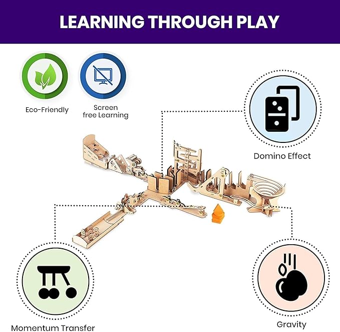 Smartivity Chain Reaction Engineering, STEM Learning Toy Construction Kit for Kids Ages 8 and Up