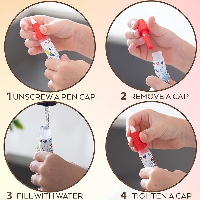 Water Coloring Mat 40x30 Large Mat, Coloring Mat, Water Painting Color Educational Writing Drawing Mess-Free Toys for Kids Toddlers for Girls Boys Ages 3 4 5 6