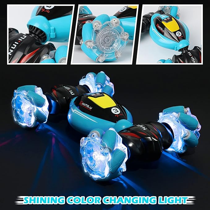 DDAI RC Cars Gesture Sensing Stunt Car - Best Gifts for Boys 6-12 Year Old 360° Rotating 4WD Remote Control Transform 2.4Ghz Hand Controlled Car Birthday Presents for Kids Age 7 8 9 10 11 yr