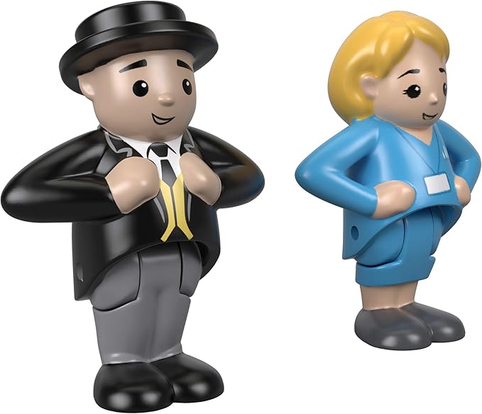 Thomas & Friends Wood Big World Adventures Set with Train Engine, Figures, a Vehicle and Accessories