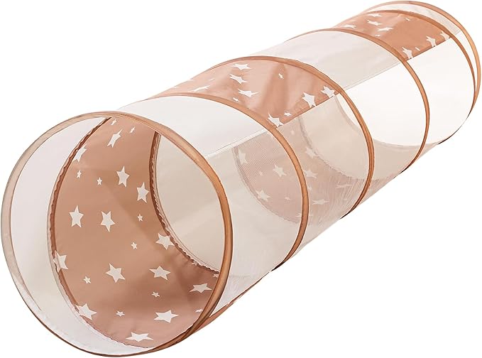 Kids Play Tunnel for Toddlers Crawling: Pop Up Tunnel Tent for Indoor and Outdoor - Collapsible Tunnel Toy for 1-3 Year Old Babies or Pets with Mesh - Ideal for Boys and Girls