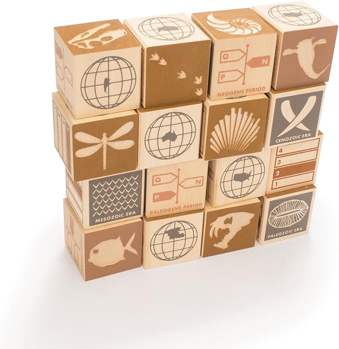 Uncle Goose Fossil Blocks - Made in The USA