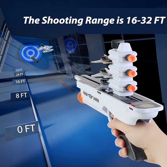 Aircraft Carrier Toy, Kids Airplane Toys, Flight Modes Foam Glider Catapult Plane Toys, Kids 3 4 5 6 7 8 9 Years Old Birthday Gifts for Outdoor Flying