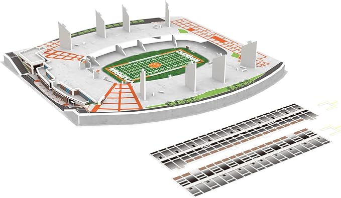 Pro-Lion 3D Jigsaw Puzzle of Jordan-Hare Stadium -94 Pieces | Home of Clemson Tigers | NCAA Football Gifts for Age 7+