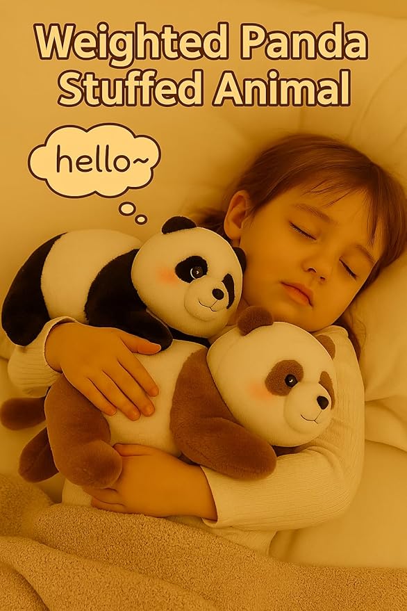 Panda Stuffed Animal, Soft Plush Toys, Cute Doll Gift for Kids Boy Girl Birthday Christmas, Flushies for Animal Panda