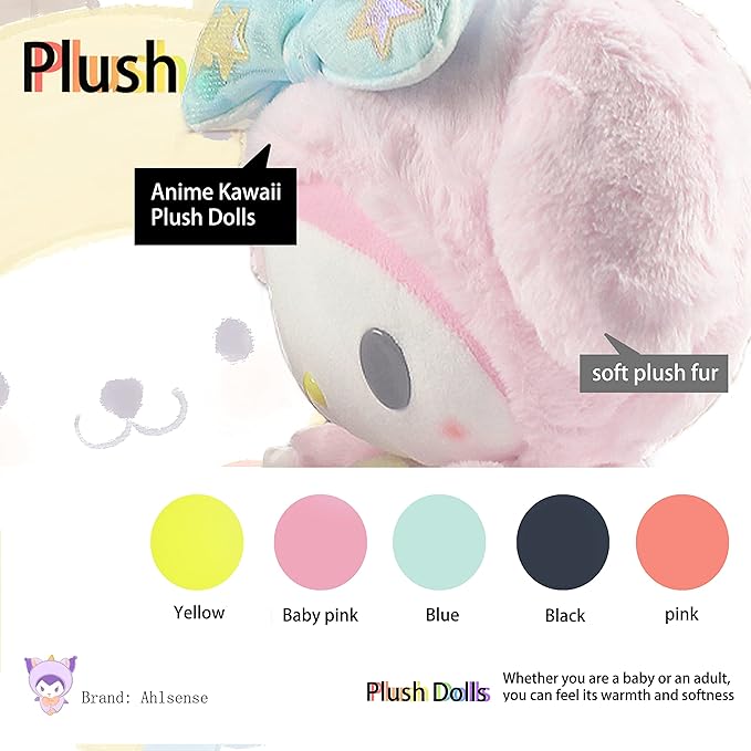 Kawaii Plush Toys, Cute Cartoon Series Anime Plush Dolls Suitable for Boys Girls and Anime Fans Gifts
