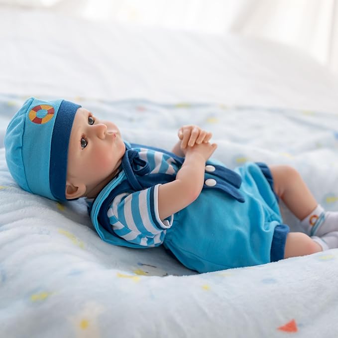 FANCCI Realistic Reborn Baby Dolls Boy,18 Inch Lifelike Newborn Baby Doll Real Life Baby Dolls Soft Weighted Reborn Doll Christmas or Birthday Gift Toys for 3+ Years (Boy)