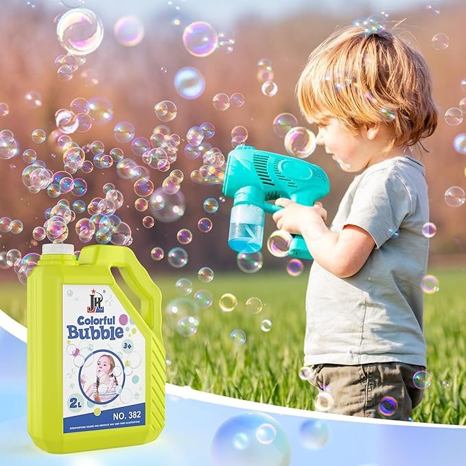 EagleStone Bubble Solution Refill 67 oz, Non-Toxic Pre-Mix Bubble Refill Solution, No Mixing or Measuring Required, Bubbles for Kids, Bulk Bubble Solution, Perfect for Bubble Guns, Machines, and Wands