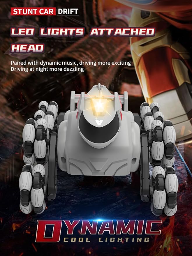 ATHLERIA 8WD Gesture Sensing Rc Stunt Car Toys for Boy Age 8-13,Hand Remote Control Cars,Coolest Christmas Birthday Present Ideas for Boys Girls Kids Teens Age 8 9 10 11 12 13+ Year,Racing Drift Car