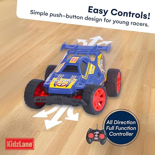 Kidzlane Kids Remote Control Cars – 2 Race Cars Racing Together with All-Direction Drive, 35 ft Range - 2 Pack Remote Control Car Set for Kids - Remote Control car for Boys 4-7 & 8-12