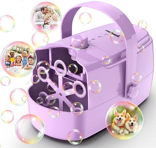 Bubble Machine Automatic Bubble Maker: Durable Bubble Blower 18000+ Big Bubbles Per Minute for Indoor Outdoor Wedding Birthday Party - Portable Bubble Machine for Kids Toddlers