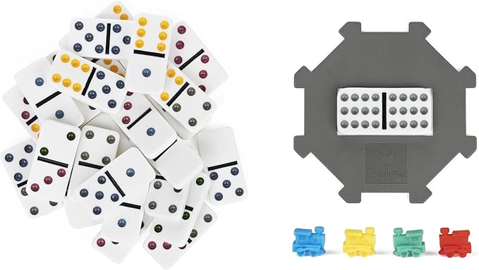 Spin Master Games, Cardinal Classics Double 15 Dominoes Set in Storage Tin, Family Board Games, 2-6 Players, for Ages 8 & Up