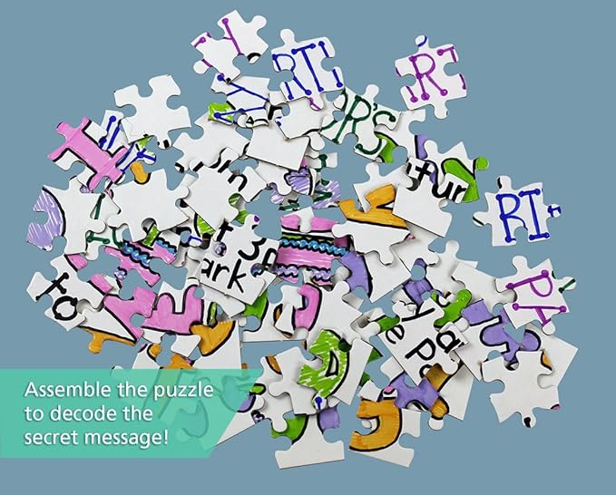 24 Blank Jigsaw Puzzles– 8.5 x 11 Inch, 63 Pieces Each – Hygloss DYI Party invites, Perfect for Decorating, Kids' Activities, Arts & Crafts or Party Favors - Puzzle Pieces to Draw On for Crafts