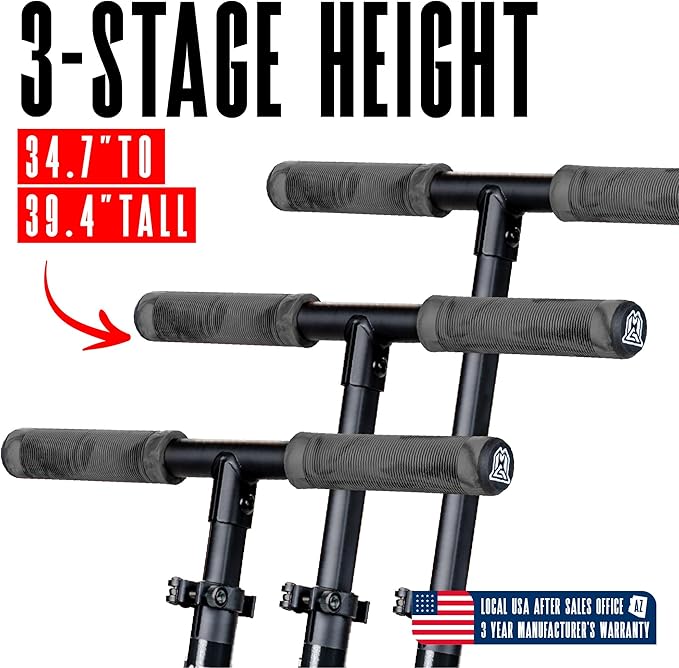 Large Folding Kick Scooter for Adults and Teens – Adjustable Handlebar – Big 200mm Wheels – Lightweight Durable Folding Frame – 220lbs Capacity – Madd Gear Scoot 200