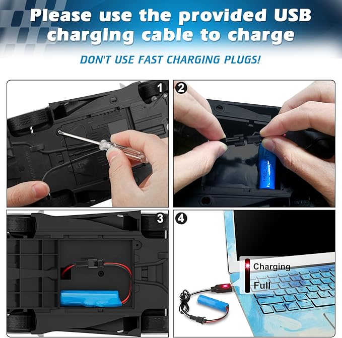 Growsland Remote Control Car RC Cars Xmas Gifts Toys for Kids 1/18 Electric Sport Racing Hobby Rc Crawler Toy Car Model Vehicle for Boys Girls Included Rechargable Batteries