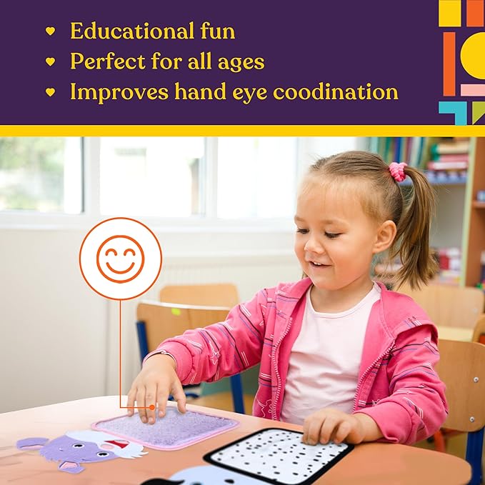 Special Supplies Sensory Mats for Early Learning Development, Tactile Textured Pads with Cute, Colorful Animals, Hand-On Play for Touch Sensitive Kids