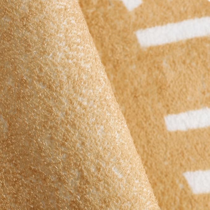 Topotdor Round Kids Play Rug Alphabet Nursery Area Rug Extra Large Soft Crawling Play Mat for Children Toddlers Bedroom (47 inch, Brown)