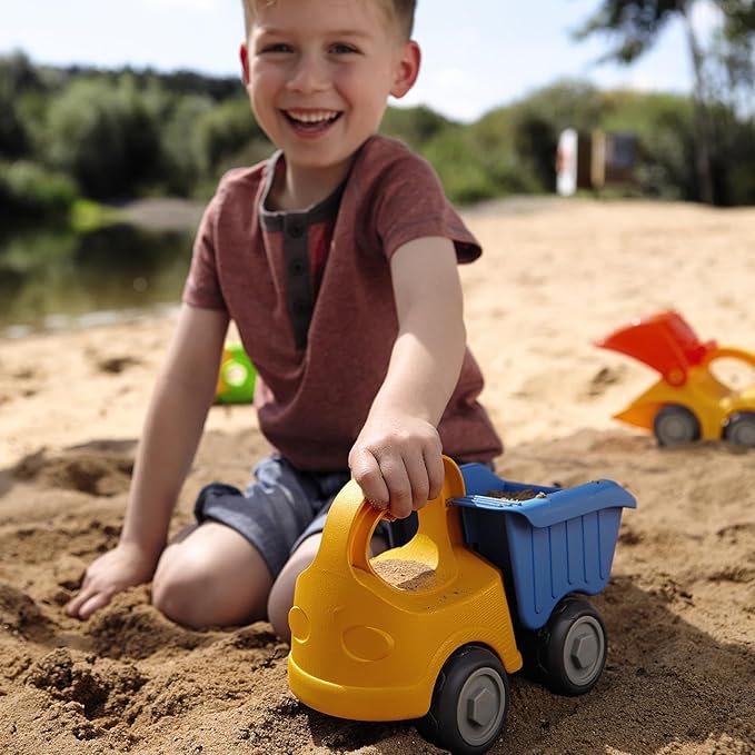 HABA Dump Truck Beach Toys for Toddlers 1-3, Construction Toys, Excavator Toys for Boys 3-5 Year Old & Beach Essentials for Kids 18 Mo+