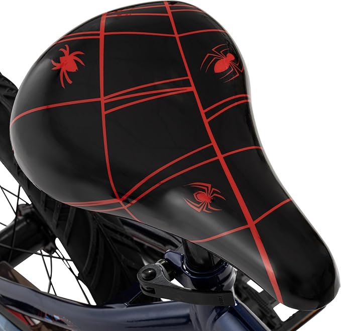 Huffy Disney and Marvel 12/16 Inch Boy's Bike for Kids, Multiple Color Options and Designs Available, Ideal for Ages 3+ Years Old, Removable Training Wheels, Adjustable Seat, Simple Coaster Brake