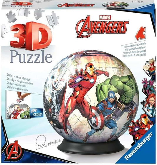 Ravensburger Marvel Avengers 3D Jigsaw Puzzle for Kids Age 6 Years Up - 72 Pieces - No Glue Required