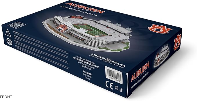 Pro Lion 3D Jigsaw Puzzle of Jordan-Hare Stadium - 82 Pieces | 2 Hour Build Time | Home of Auburn Tigers | NCAA College Football Gifts for Boys, Men & Kids Aged 8 & Up | Games for Tiger Fans