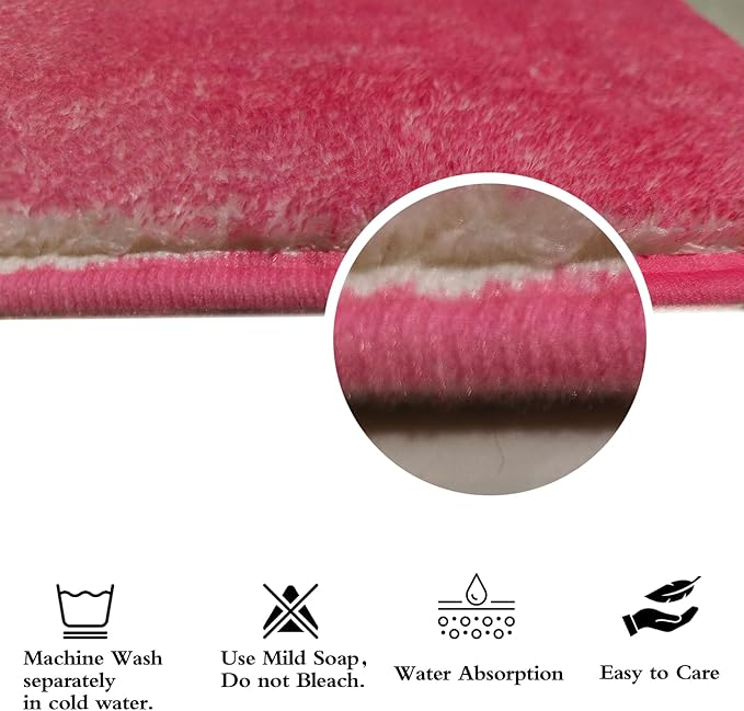 ABREEZE Kids Rainbow Rug Play Mat Ultra Soft Rugs for Kids Room, 5'x6.6' Non Slip Multi Color Children Nursery Rug Baby Rug Area Rug Kids Carpet for Bedroom Decor Playroom Living Room