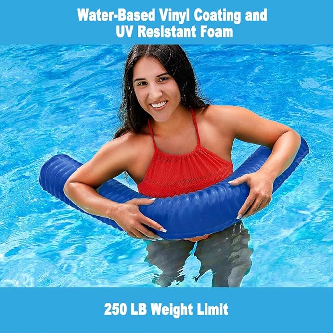 IMMERSA Jumbo Swimming Pool Noodles, Premium Soft Water-Based Vinyl Coating and UV Resistant Foam Noodles for Swimming and Floating, Lake Floats, Pool Floats for Adults and Kids.