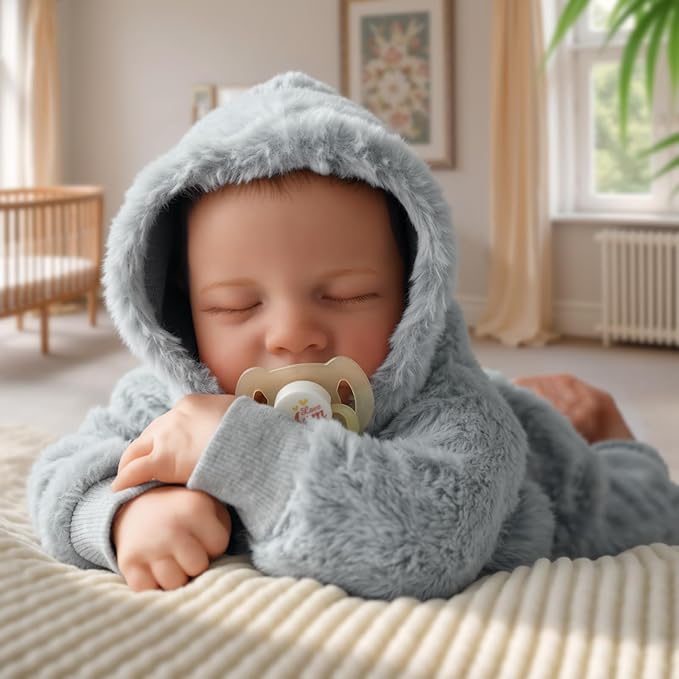 BABESIDE Lifelike Reborn Baby Dolls Boys - 17-Inch Real Baby Feeling Realistic-Newborn Baby Doll Full Body Vinyl Real Life Baby Dolls with Toy & Gift Box for Kids