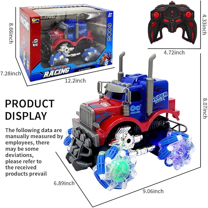 1:18 rc cars Truck Toys Remote Control Cars Monster Truck cars for kids Car Gifts Presents for Boys/Girls toys 4-8 years old remote control truck, AS-10336