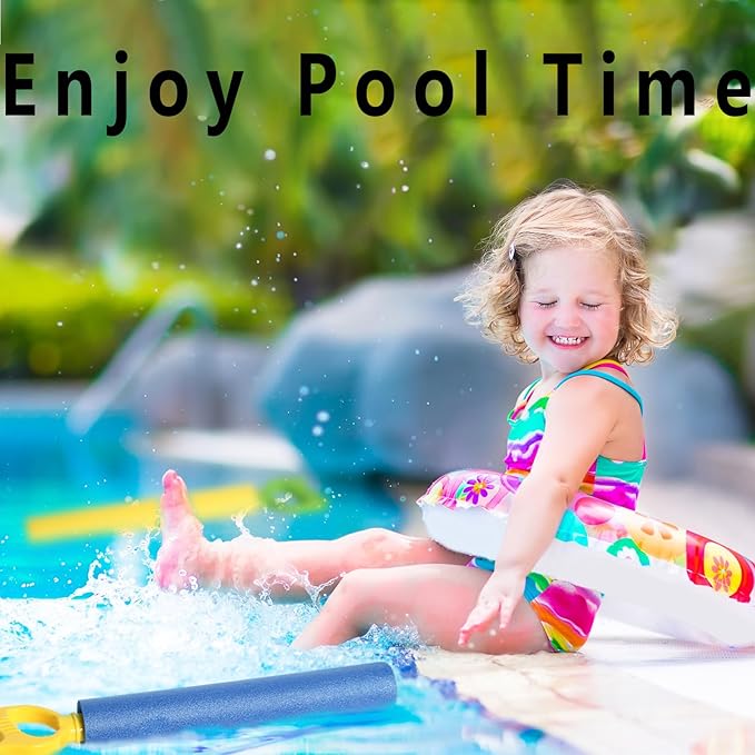 12-Pack Water Blaster Soaker Guns Set,15'' Water Guns with Plastic Handle Outdoor Swimming Pool Beach Summer Fun Party Games