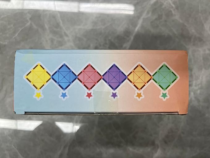 Magnetic Tiles Kids Toys STEM Magnet Toy for Toddler Magnetic Blocks Building Preschool Learning Sensory Montessori Toys for 3+ Year Old Boys and Girls, Safe Creativity Toddler Kids Toy 40PCS