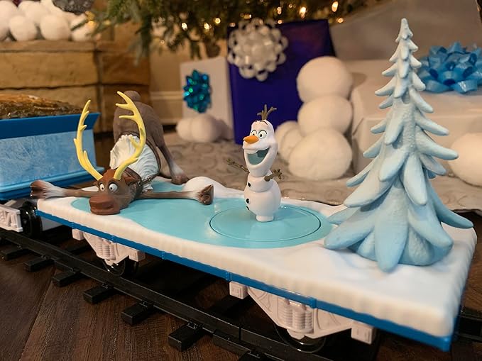 Lionel Disney's Frozen Ready-to-Play Set, Battery-Powered Model Train Set with Remote