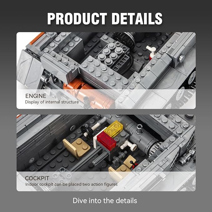 DAHONPA Panzer-Ⅳ Tank Army Building Block(1328 PCS),WW2 Military Historical Collection Model with Soldier Figures,Toys Gifts for Kid and Adult.