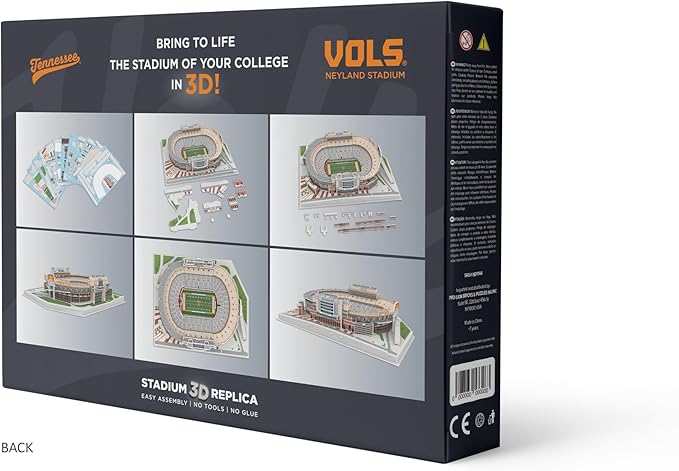 Pro Lion 3D Jigsaw Puzzle of Tennessee Volunteers Stadium - 95 Pieces | 2 Hour Build Time | Home of Tennessee Volunteers | NCAA College Football Gifts for Boys, Men & Kids Aged 8 & Up | Sports Fans