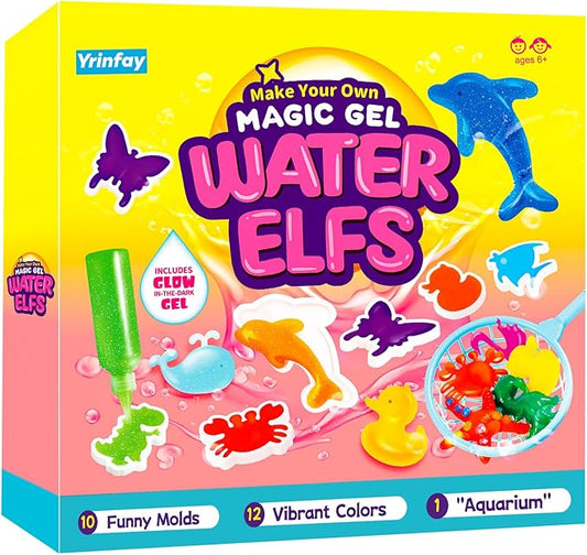 Aqua Fairy Water Gel Kit for Kids - Water Elf Toy Kits - DIY Squishy Water Toys - Arts and Crafts for Kid - Make Your Own Squishies Toys Gifts for Boys & Girls