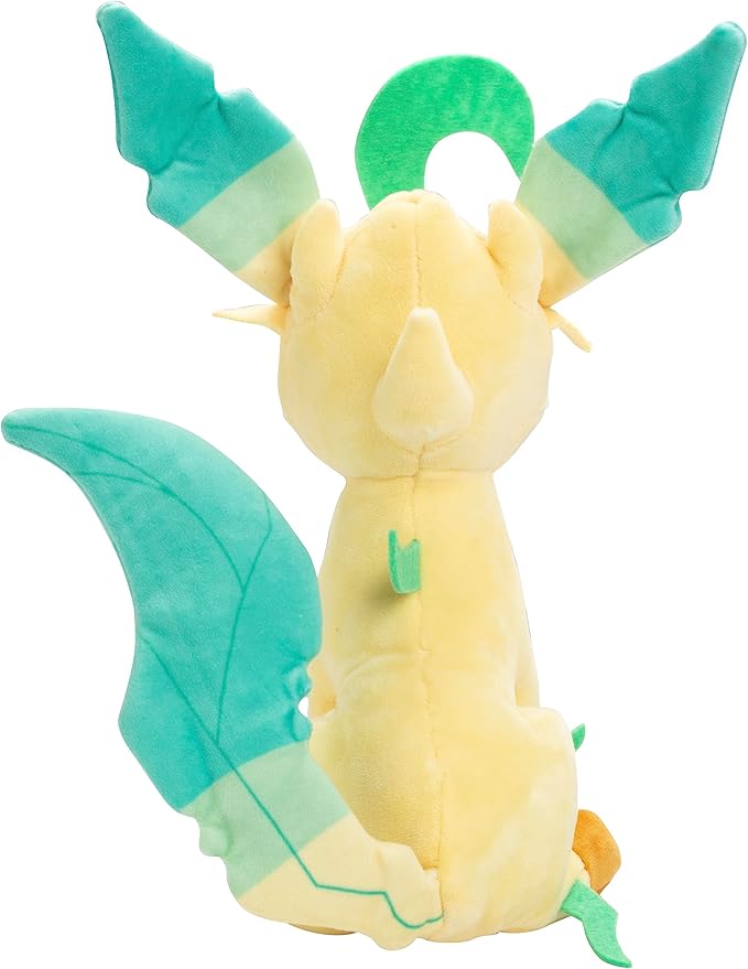 Pokémon 8" Leafeon Plush - Officially Licensed - Eevee Evolution Figure - Authentic Soft Stuffed Animal Toy - Gift for Kids, Boys, Girls - 2+