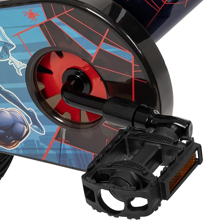 Huffy Disney and Marvel 12/16 Inch Boy's Bike for Kids, Multiple Color Options and Designs Available, Ideal for Ages 3+ Years Old, Removable Training Wheels, Adjustable Seat, Simple Coaster Brake