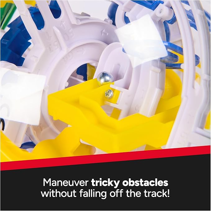 Rubik’s Cube, Rubik’s Tracks 70 3D Gravity Maze & 3D Puzzle Game with 70 Obstacles, Challenging Problem-Solving Brain Teaser, Fidget Toy & Sensory Puzzle for Adults, Teens & Kids, for Ages 8 & Up