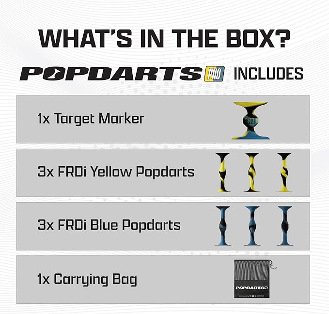 Popdarts PRO Pack Game Set (FRDi) - Indoor, Outdoor Suction Cup Throwing Game - Competition with a POP