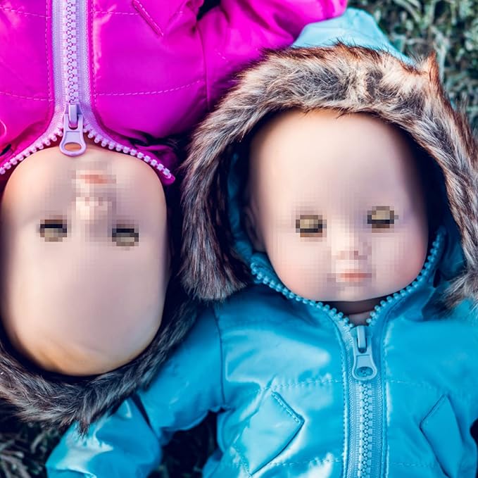 The Queen's Treasures 15 Inch Doll Clothes Designed for Use with Bitty Baby Dolls, Pink Snow Suit Jacket, Pants, Mittens and Boots, Compatible with American Girl's Bitty Baby Twins