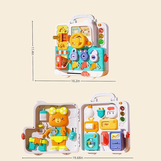 Montessori Toys for 1 Year Old,Baby Busy boardsensory for Toddlers 1-3,BabyEducational Learning 12-18 Months, Plane for Toddlers for one Year Old Boys and Girls Birthday Gifts