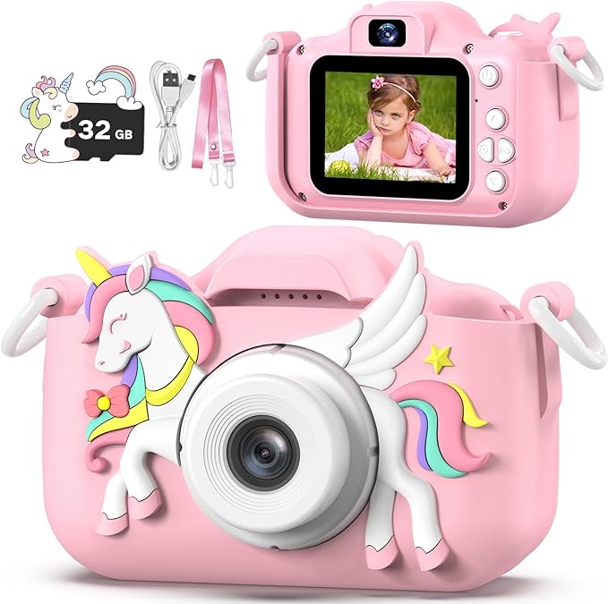 Masterbee Children's Camera Toys for Girls & Boys, 3-12 Years - 1080P HD Video Kids Digital Camera - Perfect for Christmas & Birthday Gifts