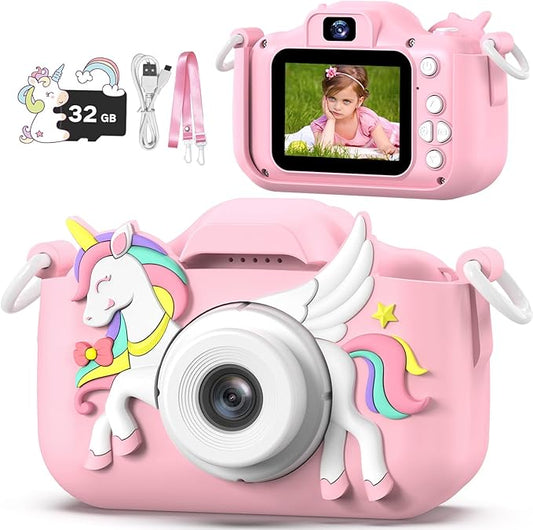 Masterbee Children's Camera Toys for Girls & Boys, 3-12 Years - 1080P HD Video Kids Digital Camera - Perfect for Christmas & Birthday Gifts