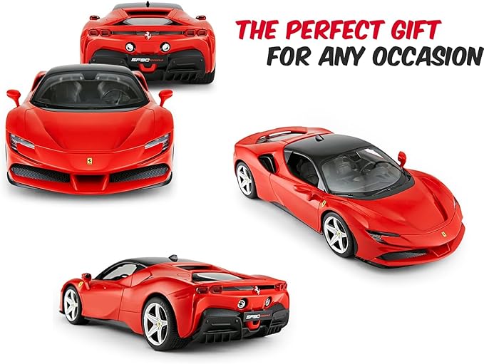 PowerTRC Official Licensed Ferrari RC Car, Ferrari Toy Car, Ferrari SF90 1:14 Scale Official Licensed Model Sports Car RC Cars for Boys Age 8-12