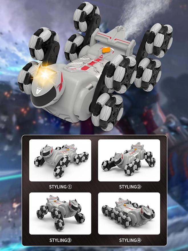 ATHLERIA 8WD Gesture Sensing Rc Stunt Car Toys for Boy Age 8-13,Hand Remote Control Cars,Coolest Christmas Birthday Present Ideas for Boys Girls Kids Teens Age 8 9 10 11 12 13+ Year,Racing Drift Car