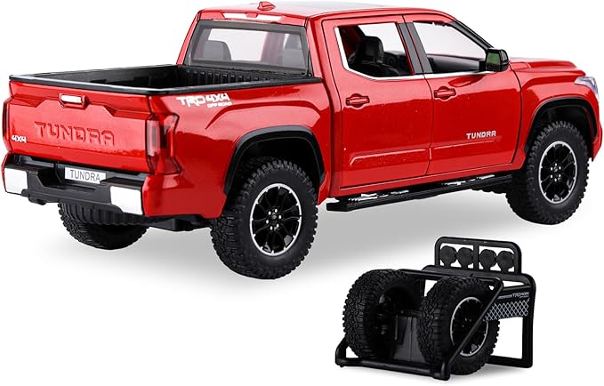 SASBSC Tundra Truck Toys for 3 4 5 6 7 Year Old Boys Pickup Toy Trucks for Boys Age 3-7 Diecast Metal Trucks with Light and Sound Pull Back Toy Cars Gift for Kids