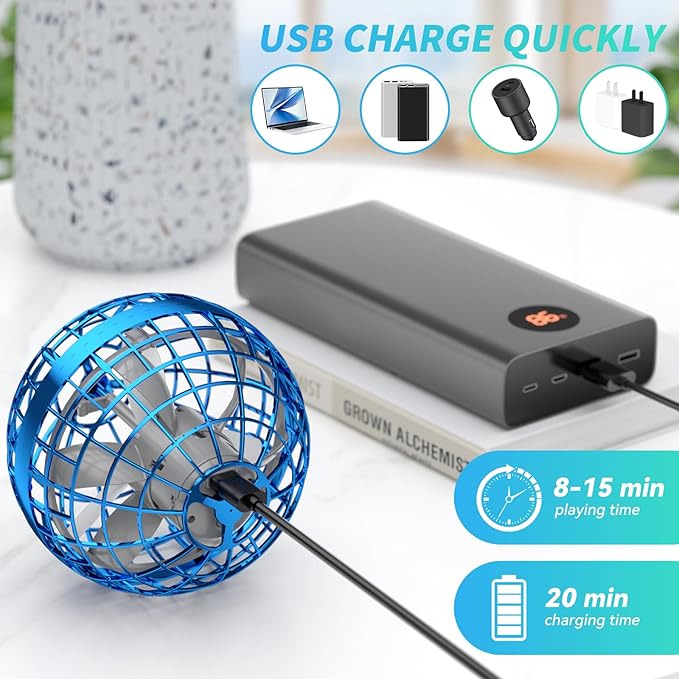 2025 AI Flying Orb Ball Toys, Galaxy Cosmic Globe Boomerang Hover Ball, Hand Drone Orbit, Galactic Fidget Spinning, Birthday Cool Stuff for 6 7 8 9 10+ Year Old Boys Girls Teens Outdoor