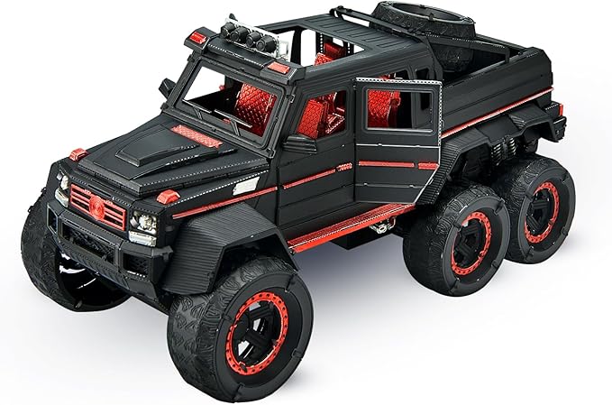 Piececool 3D Metal Puzzles for Adults, Luxury Model Truck 6X6 Off-Road SUV G63 Vehicle Car Model Kit to Build for Men Hobbies Great Birthday Gifts